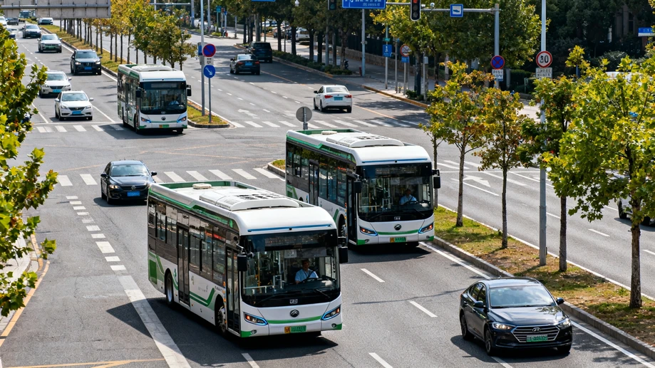 New under-road dynamic inductive charging system for moving electric vehicles opens on downtown public transit corridor